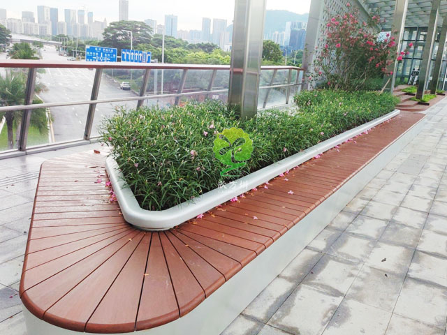不銹鋼花池坐凳美化深圳前?？缃止珗@G9天橋城市戶外景觀